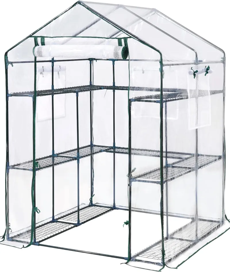 KING BIRD Premium Greenhouse for Outdoors, 56 x 56 x 77