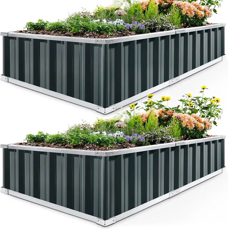 KING BIRD Raised Garden Bed 68 x 36 x 12 (2 Packs)